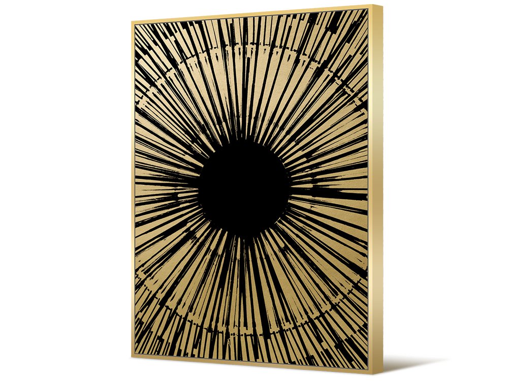 OBRAZ ścienny, duży, bawełniane płótno, czarno-złoty wzór, złota rama, glamour, prostokątny, piękny OBRAZ ścienny, duży, bawełniane płótno, czarno-złoty wzór, złota rama, glamour, prostokątny, piękny