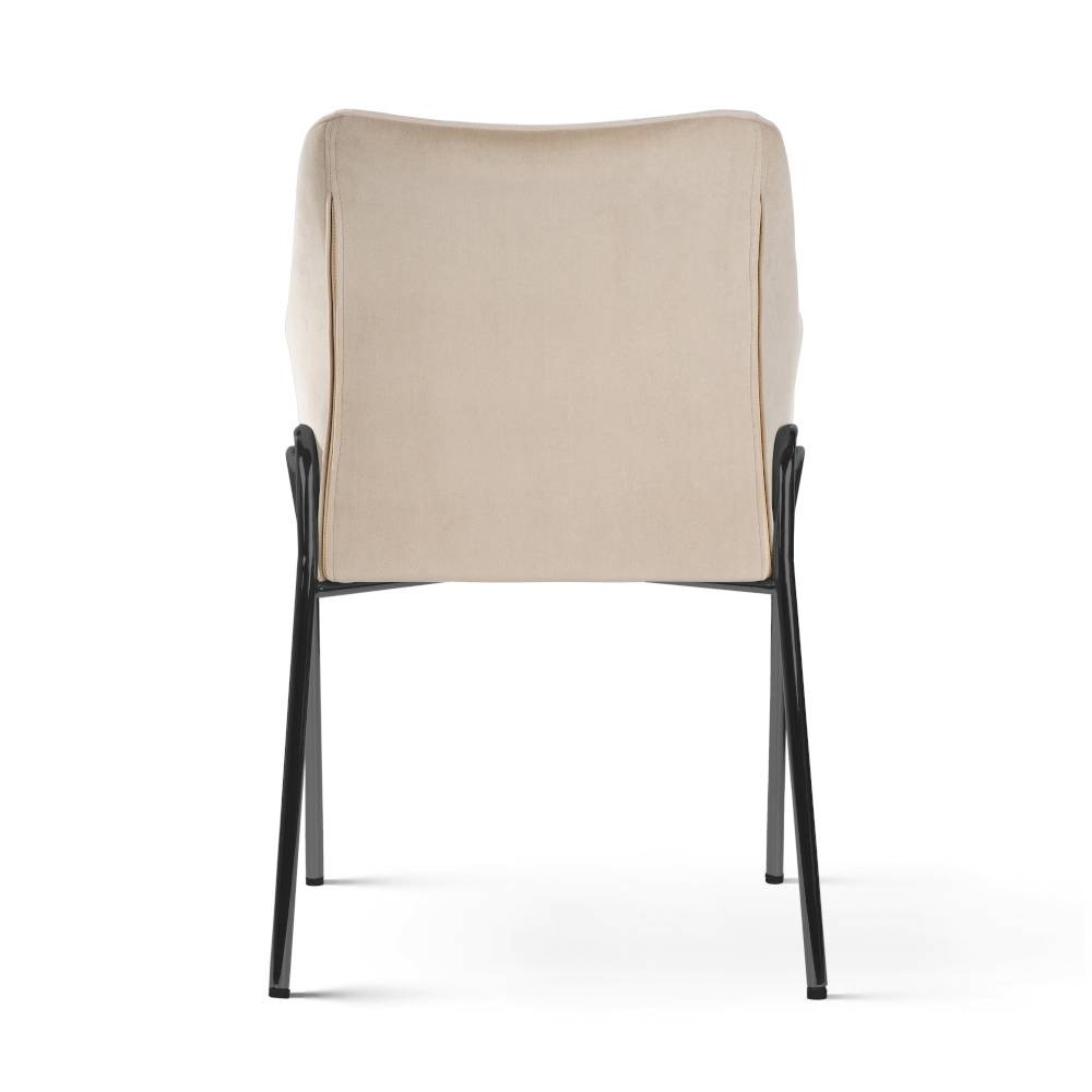 KRZESŁO kubełkowe z podłokietnikami, na czarnych metalowych nogach, welurowa tkanina (dowolny kolor), ekskluzywne