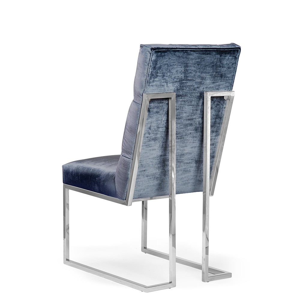 KRZESŁO luksusowe, na srebrnej podstawie, pikowane oparcie, wygodne siedzisko (tkanina do wyboru), do salonu KRZESŁO luksusowe, na srebrnej podstawie, pikowane oparcie, wygodne siedzisko (tkanina do wyboru), do salonu