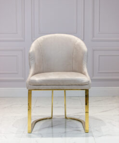 KRZESŁO na złotym stelażu, welwetowa tapicerka, wyprofilowane siedzisko, nowoczesne, piękne