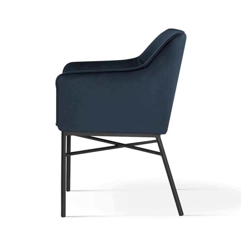 KRZESŁO z podłokietnikami, szerokie wygodne siedzisko, czarne nogi, welurowa tapicerka (dowolny kolor), do salonu KRZESŁO z podłokietnikami, szerokie wygodne siedzisko, czarne nogi, welurowa tapicerka (dowolny kolor), do salonu