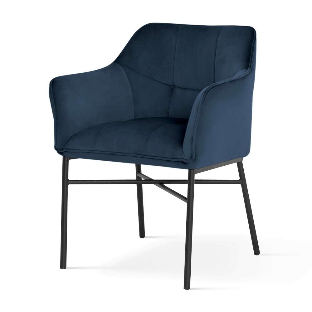 KRZESŁO z podłokietnikami, szerokie wygodne siedzisko, czarne nogi, welurowa tapicerka (dowolny kolor) KRZESŁO z podłokietnikami, szerokie wygodne siedzisko, czarne nogi, welurowa tapicerka (dowolny kolor)