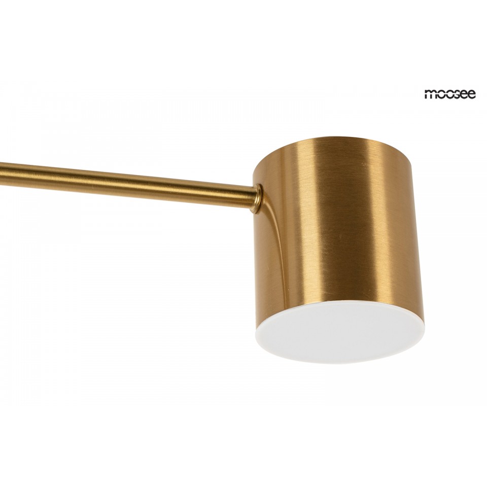 LAMPA WISZĄCA ze stali nierdzewnej, złota, nowoczesny styl, ekskluzywna