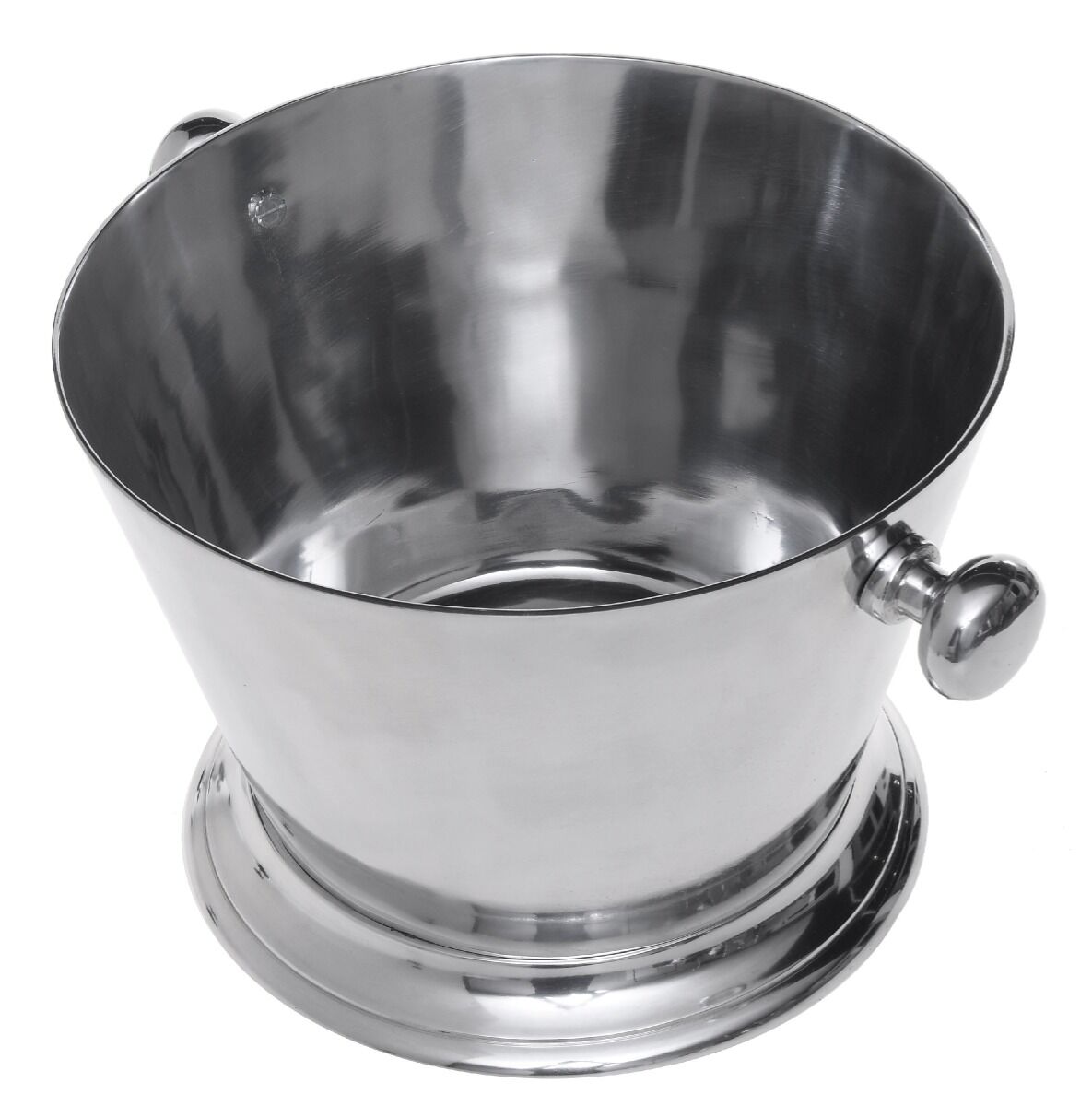 COOLER ze srebrnego aluminium, do szampana, ozdobne uchwyty, okrągły, klasyczny styl, najwyższa jakość COOLER ze srebrnego aluminium, do szampana, ozdobne uchwyty, okrągły, klasyczny styl, najwyższa jakość