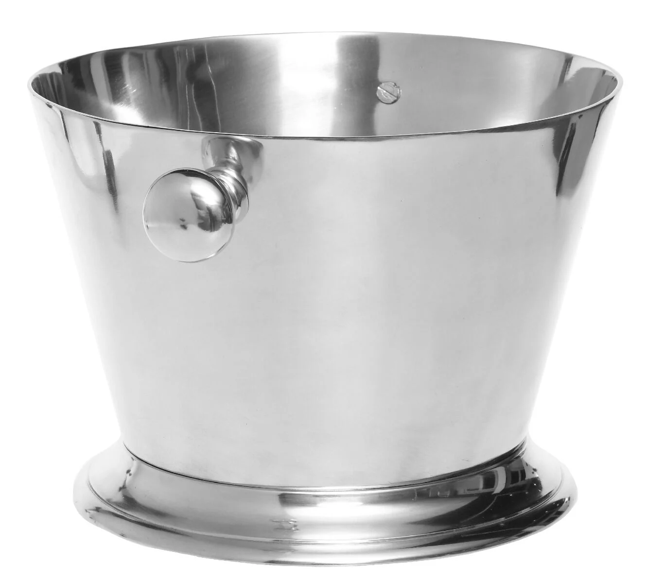 COOLER ze srebrnego aluminium, do szampana, ozdobne uchwyty, okrągły, klasyczny styl, premium COOLER ze srebrnego aluminium, do szampana, ozdobne uchwyty, okrągły, klasyczny styl, premium