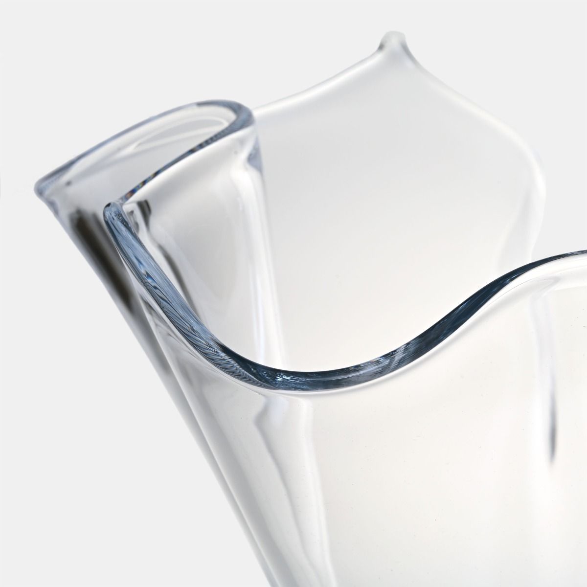 DUŻA MISA szklana, transparentna, okrągła z marszczonym brzegiem, , ręcznie formowana, nowoczesna, najwyższa jakość DUŻA MISA szklana, transparentna, okrągła z marszczonym brzegiem, , ręcznie formowana, nowoczesna, najwyższa jakość