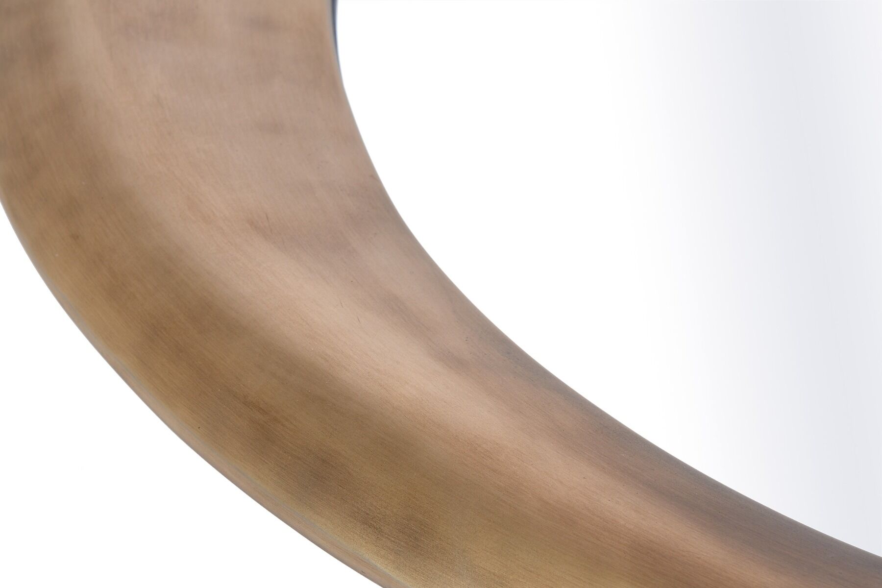 LUSTRO ŚCIENNE o nieregularnym kształcie, designerska złota rama, nowoczesny styl wyrafinowane