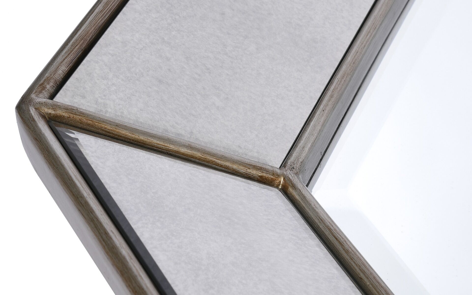 LUSTRO ŚCIENNE ośmiokątne, miedziana, finezyjna rama, klasyczny styl, najwyższa jakość