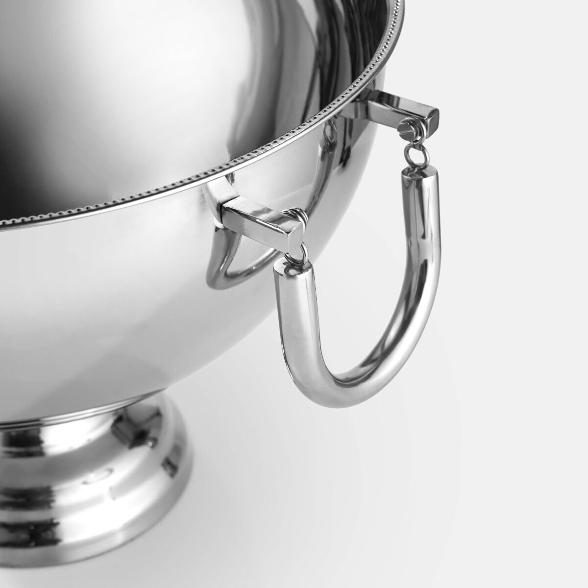 MISA DEKORACYJNA z uchwytami, srebrna, metalowa, klasyczny styl, piękna MISA DEKORACYJNA z uchwytami, srebrna, metalowa, klasyczny styl, piękna