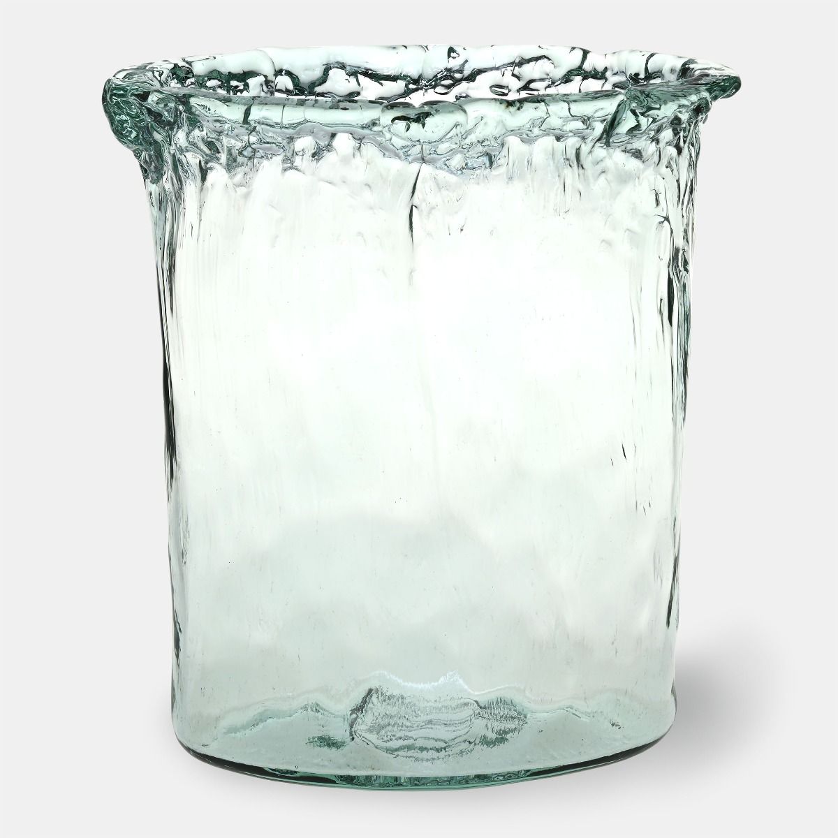 WAZON z ręcznie formowanego przezroczystego szkła, wyjątkowa faktura, nowoczesny, najwyższa jakość WAZON z ręcznie formowanego przezroczystego szkła, wyjątkowa faktura, nowoczesny, najwyższa jakość