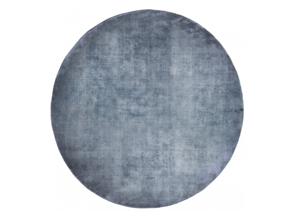 DYWAN okrągły, ręcznie wykonany, niebieski, nowoczesny DYWAN okrągły, ręcznie wykonany, niebieski, nowoczesny