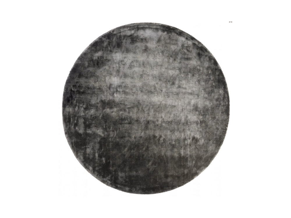 DYWAN okrągły, ręcznie wykonany, stalowa szarość, nowoczesny styl