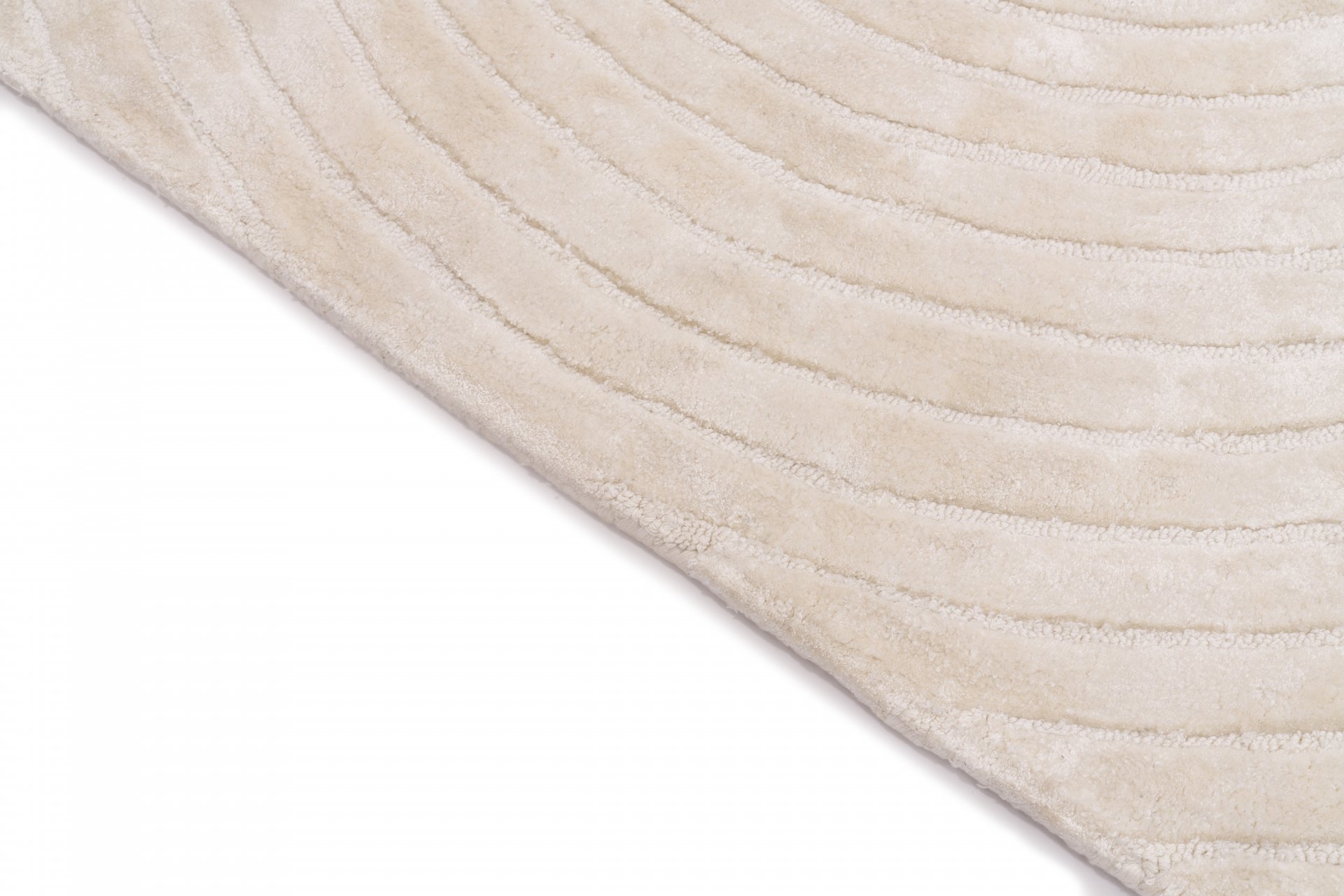 DYWAN prostokątny, 100% wełna, kremowy kolor, abstrakcyjne lnie, ręcznie wykonany, nowoczesny styl, ekskluzywny