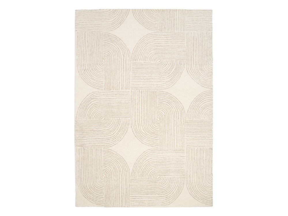 DYWAN prostokątny, beżowy kolor, geometryczny wzór, ręcznie tkany DYWAN prostokątny, beżowy kolor, geometryczny wzór, ręcznie tkany