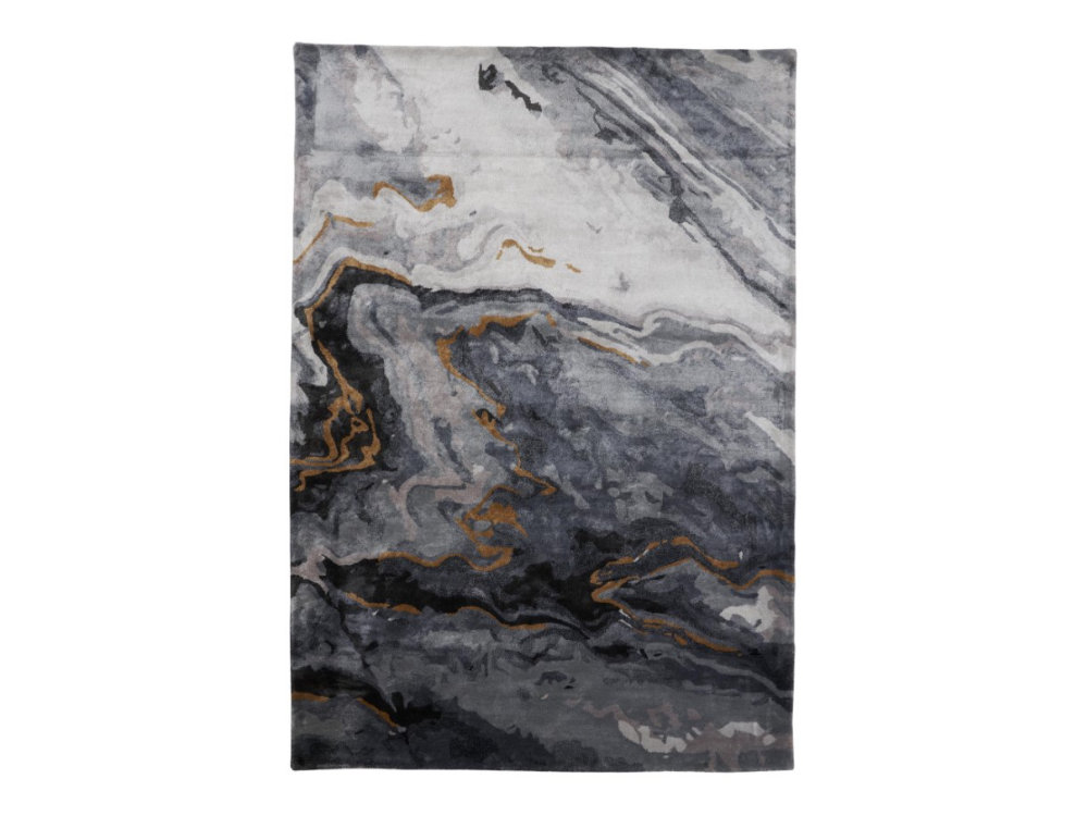 DYWAN prostokątny, szaro-złota kolorystyka, abstrakcyjny wzór, nowoczesny styl DYWAN prostokątny, szaro-złota kolorystyka, abstrakcyjny wzór, nowoczesny styl