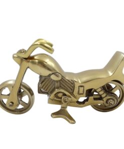 FIGURKA DEKORACYJNA model motocykla crusier w kolorze antyczny mosiądz, aluminiowy, klasyczny, wysoka jakość