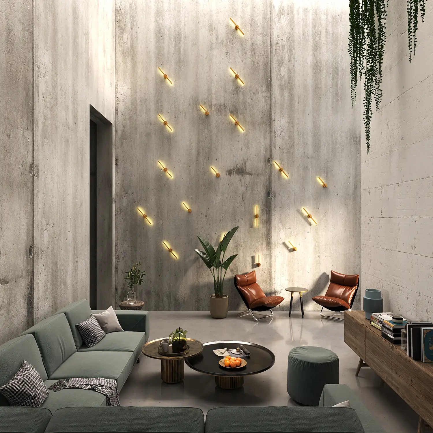 KINKIET w nowoczesnym stylu, aluminiowy w złotym wykończeniu, ledowe źródło światła 27,5 cm, ekskluzywny