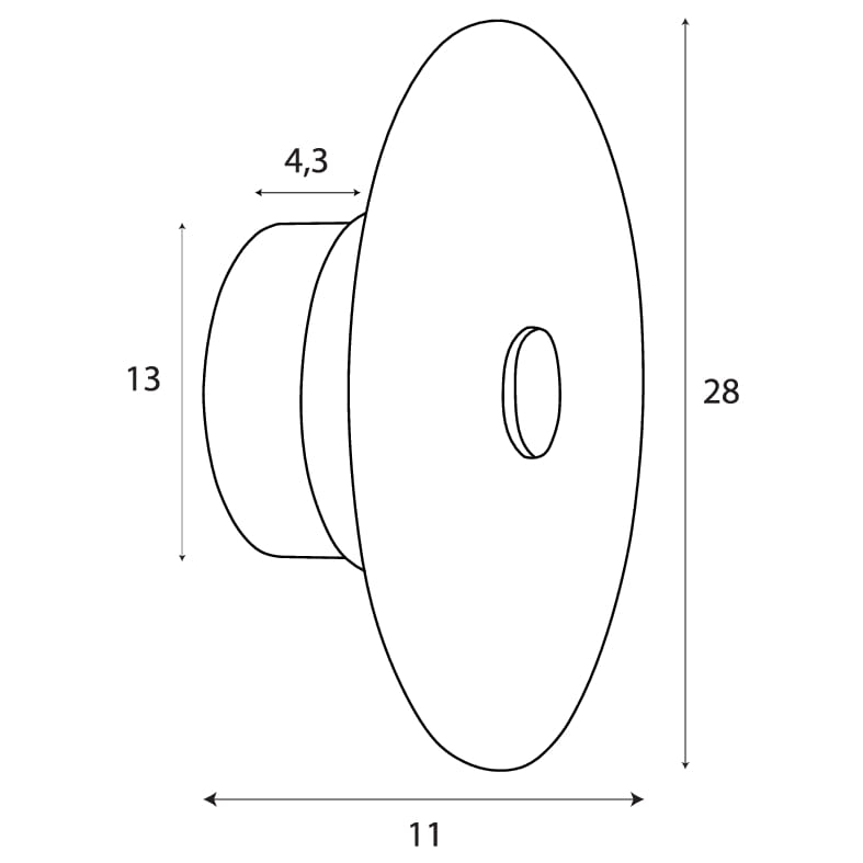 KINKIET z okrągłym, szklanym abażurem, złoty matowy metalowy detal, nowoczesny styl, wymiary