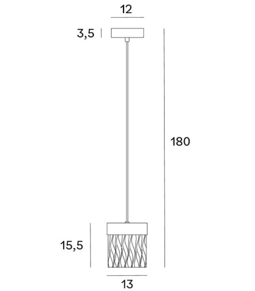 LAMPA WISZĄCA prostokątna, szklany klosz, metalowy detal w złotym kolorze, designerski styl, wymiary