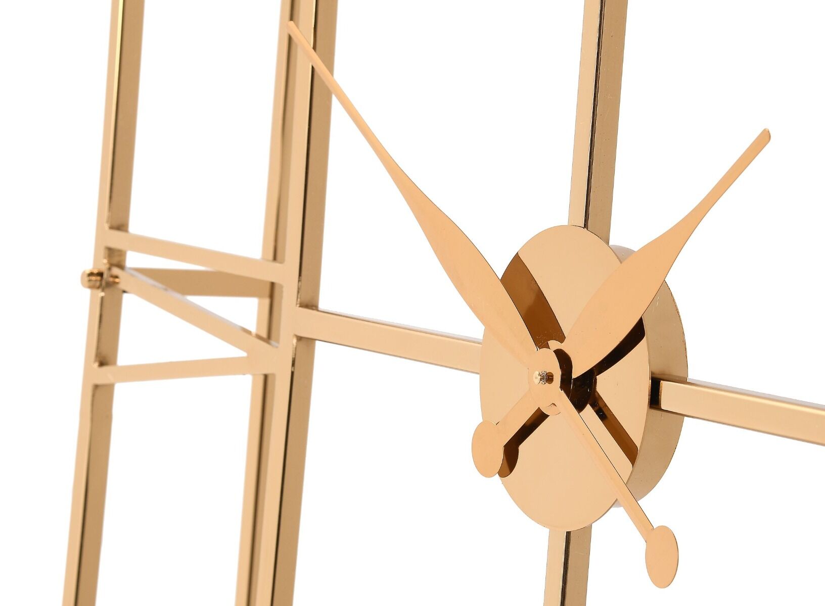 ZEGAR ŚCIENNY kwadratowa, złota rama ze stali, geometryczny, styl glamour, piękny ZEGAR ŚCIENNY kwadratowa, złota rama ze stali, geometryczny, styl glamour, piękny