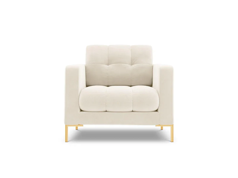 FOTEL z przeszywanym siedziskiem na metalowych nogach, aksamitna tapicerka do wyboru, jasnobeżowy-złoty, ekskluzywny FOTEL z przeszywanym siedziskiem na metalowych nogach, aksamitna tapicerka do wyboru, jasnobeżowy-złoty, ekskluzywny