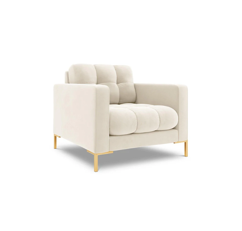 FOTEL z przeszywanym siedziskiem na metalowych nogach, aksamitna tapicerka do wyboru, jasnobeżowy-złoty, piękny FOTEL z przeszywanym siedziskiem na metalowych nogach, aksamitna tapicerka do wyboru, jasnobeżowy-złoty, piękny