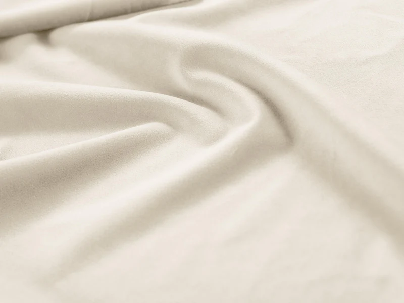 NAROŻNIK z przeszywanym siedziskiem na złotych nogach, aksamitna tapicerka oraz strona do wyboru, jasnobeżowy-złoty, materiał