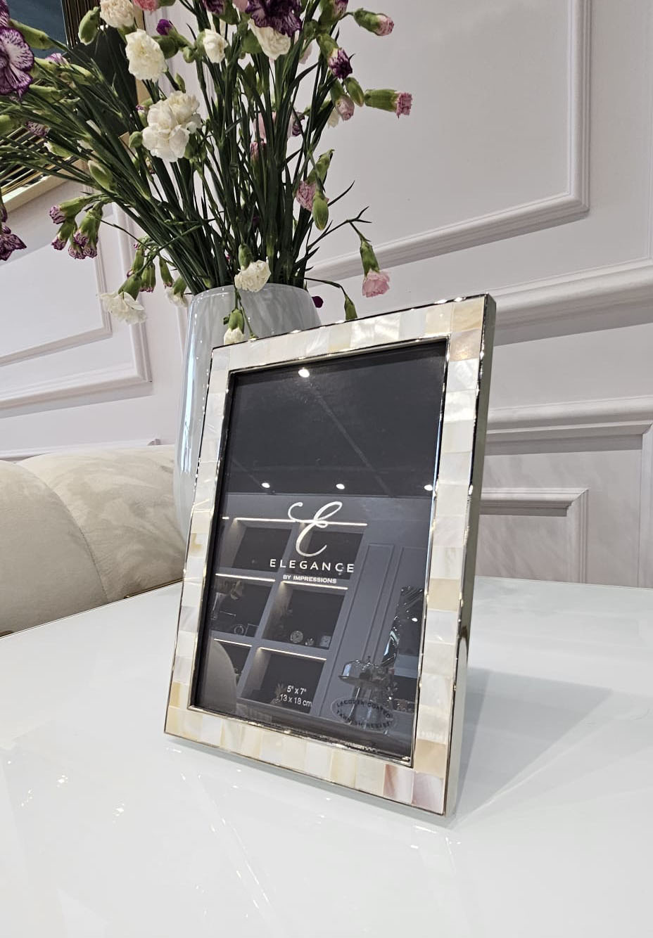 RAMKA NA ZDJĘCIE z ramą z metalu i masy perłowej, nowoczesny, ekskluzywny styl, ekskluzywna RAMKA NA ZDJĘCIE z ramą z metalu i masy perłowej, nowoczesny, ekskluzywny styl, ekskluzywna