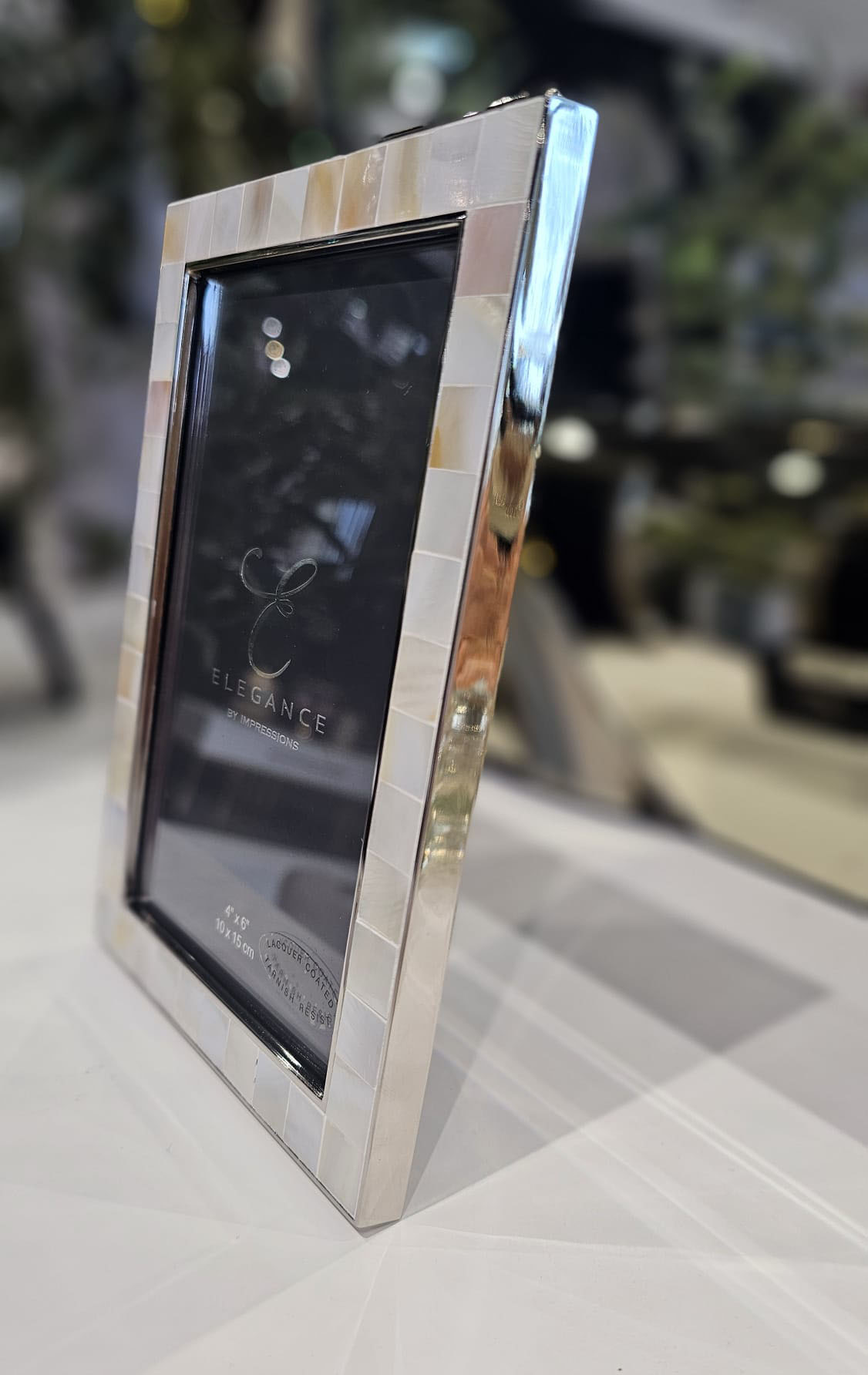 RAMKA NA ZDJĘCIE z ramą z metalu i masy perłowej, nowoczesny, ekskluzywny styl, premium RAMKA NA ZDJĘCIE z ramą z metalu i masy perłowej, nowoczesny, ekskluzywny styl, premium