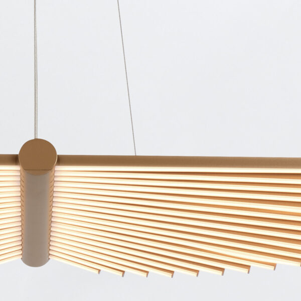 ŻYRANDOL w formie skrzydeł z matowo złotym wykończeniem, źródło światła LED, designerski styl, nowoczesny ŻYRANDOL w formie skrzydeł z matowo złotym wykończeniem, źródło światła LED, designerski styl, nowoczesny