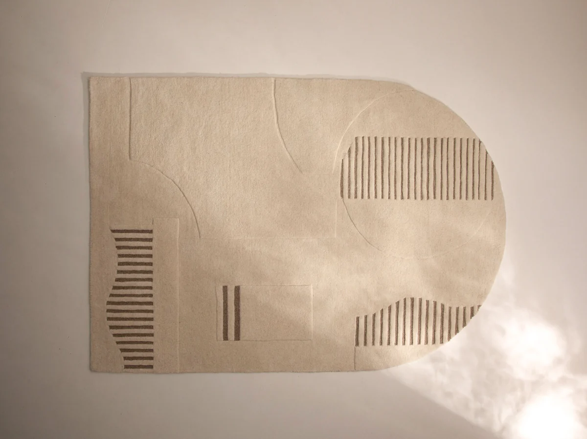 DYWAN Allea z naturalnej wełny, beżowo-biała kolorystyka, nowoczesny styl, najwyższa jakość DYWAN Allea z naturalnej wełny, beżowo-biała kolorystyka, nowoczesny styl, najwyższa jakość