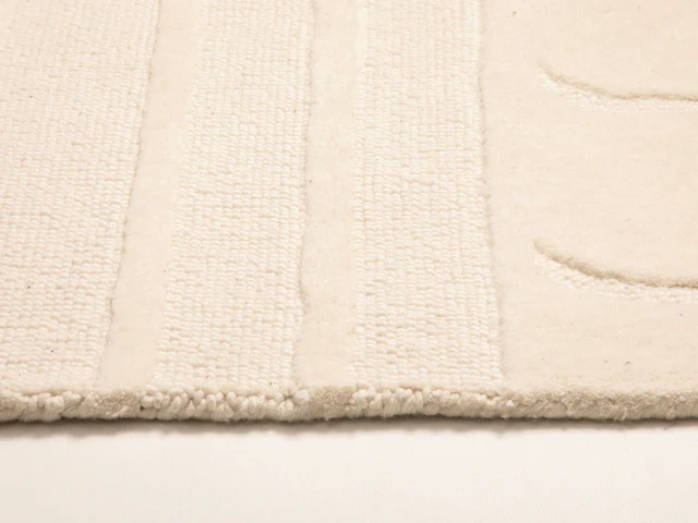 DYWAN Athia z naturalnej bawełny, prostokątny, beżowy, nowoczesny wzór, piękny DYWAN Athia z naturalnej bawełny, prostokątny, beżowy, nowoczesny wzór, piękny