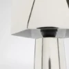 LAMPA STOŁOWA srebrna, aluminiowa, nowoczesny styl, designerski styl, nowoczesna