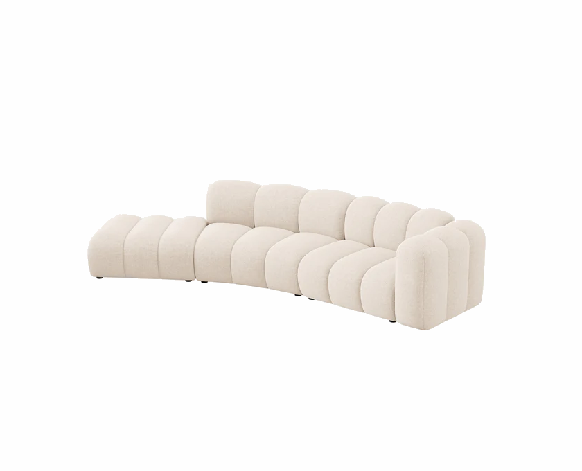 SOFA MODUŁOWA 5-osobowa, kolor i materiał do wyboru, styl nowoczesny, zaoblone kształty-1