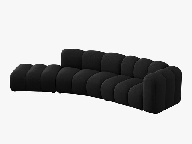 SOFA MODUŁOWA 5-osobowa, kolor i materiał do wyboru, styl nowoczesny, zaoblone kształty haga 19, piekna