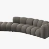 SOFA MODUŁOWA 5-osobowa, kolor i materiał do wyboru, styl nowoczesny, zaoblone kształty, haga16, piękna