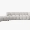 SOFA MODUŁOWA 5-osobowa, kolor i materiał do wyboru, styl nowoczesny, zaoblone kształty, haga6