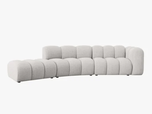 SOFA MODUŁOWA 5-osobowa, kolor i materiał do wyboru, styl nowoczesny, zaoblone kształty, haga6