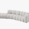 SOFA MODUŁOWA 5-osobowa, kolor i materiał do wyboru, styl nowoczesny, zaoblone kształty, haga6, nowoczesna