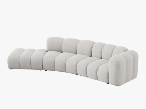 SOFA MODUŁOWA 5-osobowa, kolor i materiał do wyboru, styl nowoczesny, zaoblone kształty, haga6, nowoczesna