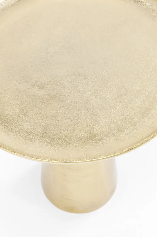 STOLIK KAWOWY Plateau Uno metalowy, okrągły, mosiężne wykończenie, nowoczesny styl, ekskluzywny