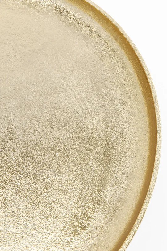 STOLIK KAWOWY Plateau Uno metalowy, okrągły, mosiężne wykończenie, nowoczesny styl, wyjątkowy