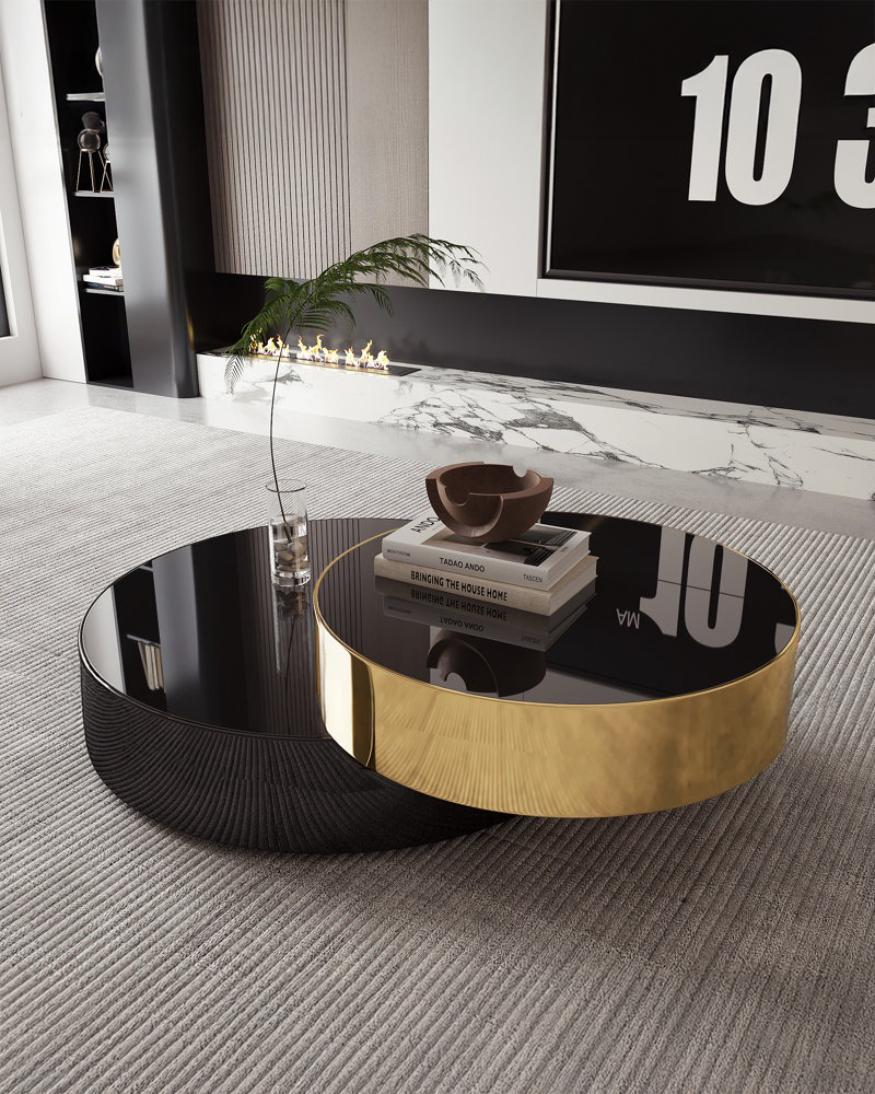 stolik-2w1-zloto-czarny-obrotowy-okragly