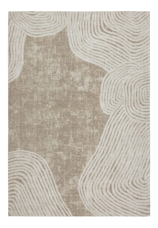 DYWAN Deco Rugs Beige Seashell beżowy, designerski wzór, nowoczesny styl