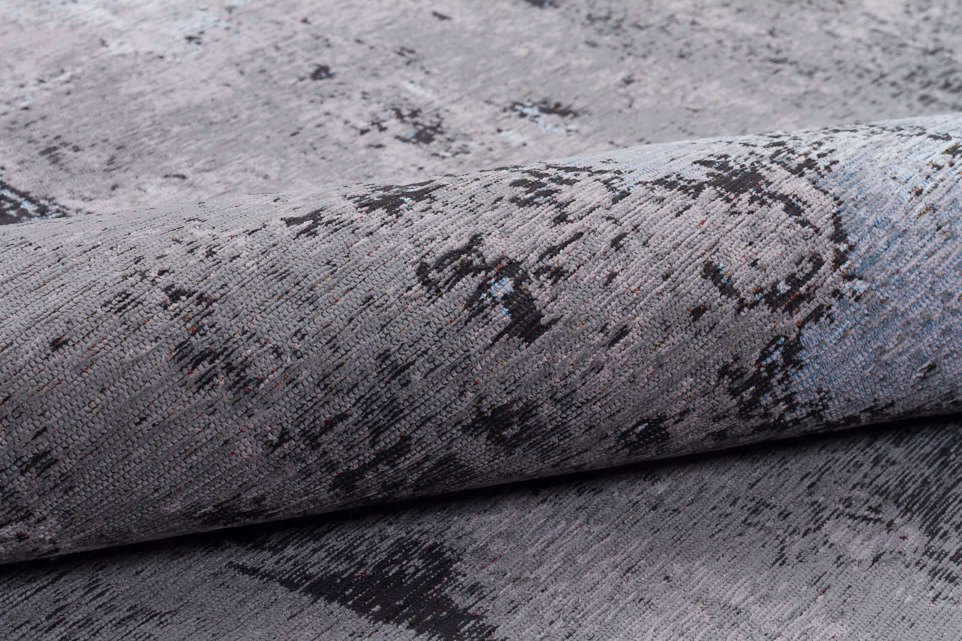 DYWAN Deco Rugs Dark Grey niebiesko-szary, designerski wzór, polska marka, wyjątkowy DYWAN Deco Rugs Dark Grey niebiesko-szary, designerski wzór, polska marka, wyjątkowy