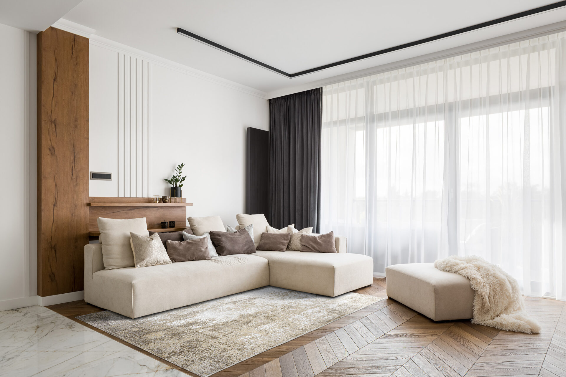 DYWAN Deco Rugs Modern White biało-beżowy, abstrakcyjny wzór, nowoczesny styl, piękny DYWAN Deco Rugs Modern White biało-beżowy, abstrakcyjny wzór, nowoczesny styl, piękny