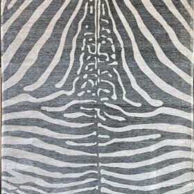 DYWAN Deco Rugs White & Black biało-czarny wzór imitujący zebrę, nowoczesny styl
