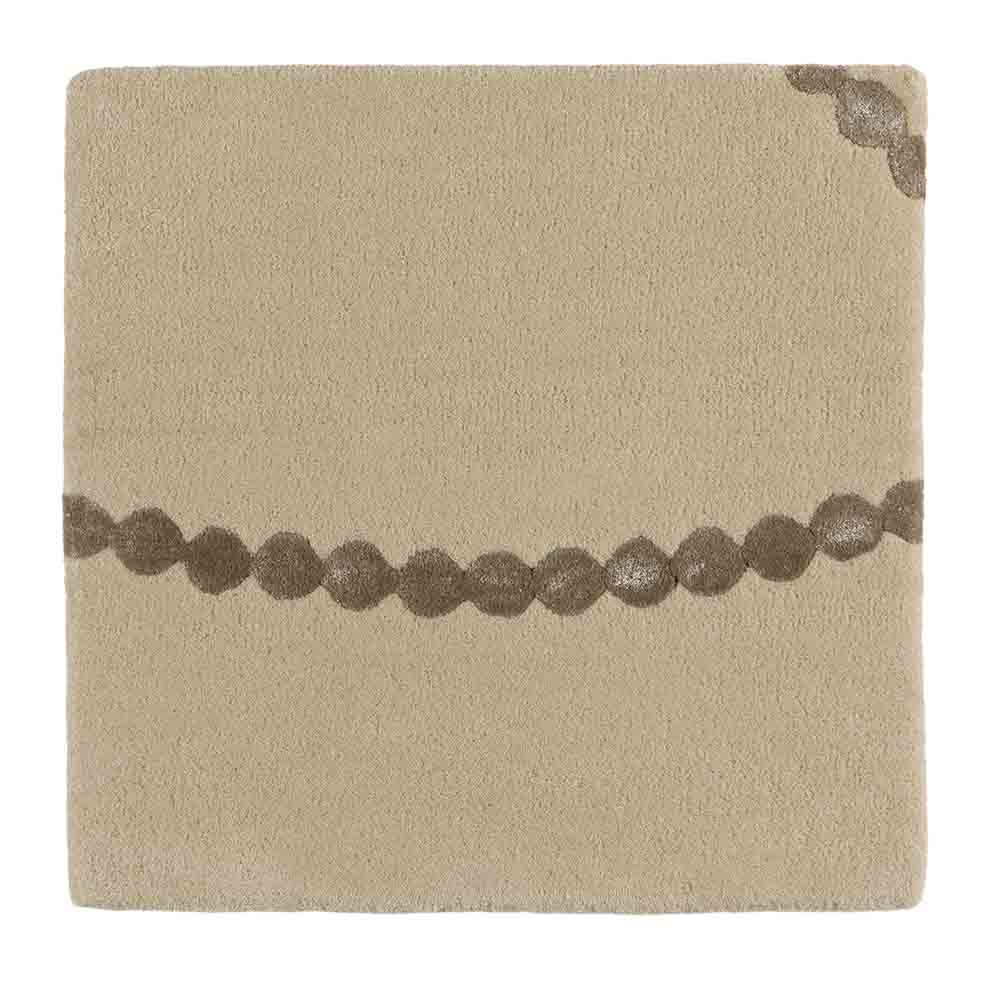 DYWAN Luna Beige Light Brown prostokątny, beżowy z brązowym geometrycznym wzorem, ręcznie tkany z wełny i wiskozy, wyjątkowy DYWAN Luna Beige Light Brown prostokątny, beżowy z brązowym geometrycznym wzorem, ręcznie tkany z wełny i wiskozy, wyjątkowy