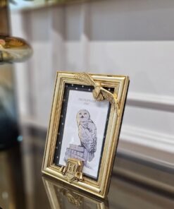 RAMKA NA ZDJĘCIE złota, Harry Potter, sowa Hedwiga, dla fanów, nowoczesna, ekskluzywna