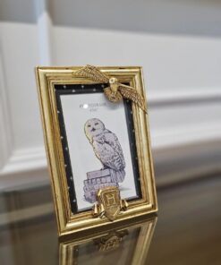 RAMKA NA ZDJĘCIE złota, Harry Potter, sowa Hedwiga, dla fanów, nowoczesna, piękna